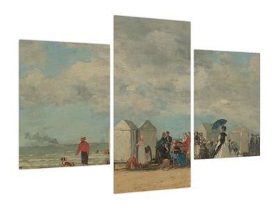 Obraz - Eugène Boudin, Beach Scene, reprodukcje