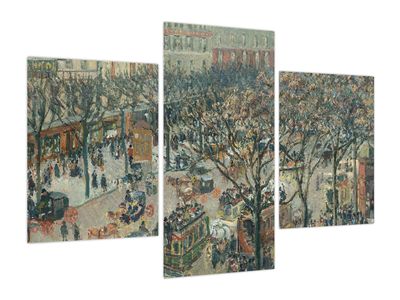 Obraz - Camille Pissarro, Boulevard des Italiens, Morning, Sunlight, reprodukcje