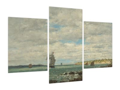 Obraz - Eugène Boudin, Coast of Brittany, reprodukcje