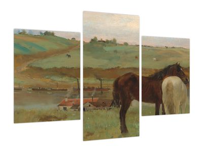 Obraz - Edgar Degas, Horses in a Meadow, reprodukcje