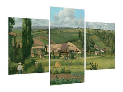 Obraz - Camille Pissarro, Landscape at Les Pâtis, Pontoise, reprodukce