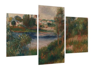 Obraz - Auguste Renoir, Landscape at Vetheuil, reprodukcje