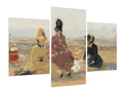 Obraz - Eugène Boudin, On the Beach, Trouville, reprodukcje