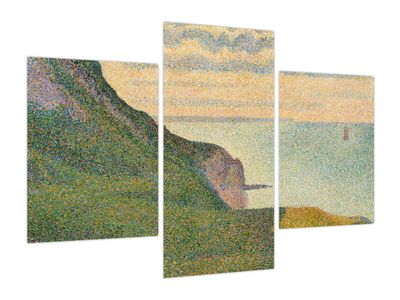 Obraz - Georges Seurat, Seascape at Port-en-Bessin, Normandy, reprodukcje