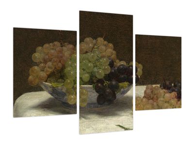 Obraz - Henri Fantin-Latour, Still Life with Grapes and a Carnation, reprodukcje