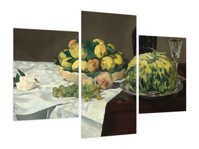 Obraz - Edouard Manet, Still Life with Melon and Peaches, reprodukcje