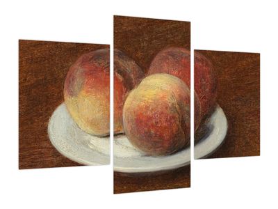 Obraz - Henri Fantin-Latour, Three Peaches on a Plate, reprodukcje