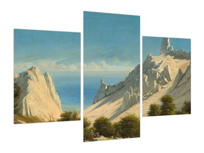 Obraz - Georg Emil Libert, View of Sommerspiret, the Cliffs of Møn, reprodukcje