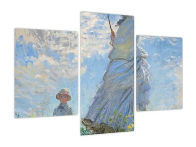 Obraz - Claude Monet, Woman with a Parasol - Madame Monet and Her Son, reprodukcje