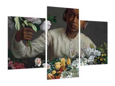 Obraz - Frédéric Bazille, Young Woman with Peonies, reprodukcje