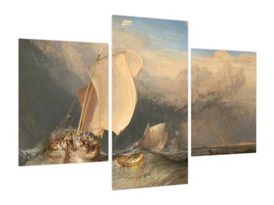 Obraz - William Turner, Fishing Boats with Hucksters Bargaining for Fish, reprodukcje