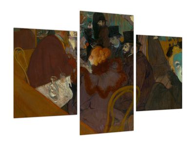 Obraz - Henri de Toulouse-Lautrec, At the Moulin Rouge, reprodukcje