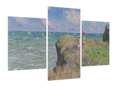 Obraz - Claude Monet, Cliff Walk at Pourville, reprodukcje