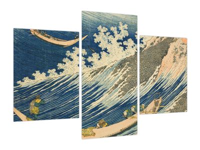 Slika - Katsushika Hokusai, Fishing Boats at Choshi in Shimosa (Soshu Choshi) , reprodukcije