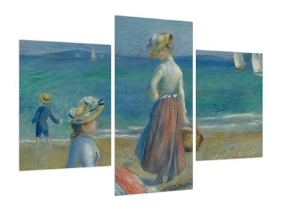 Obraz - Auguste Renoir, Figures on the Beach, reprodukcje