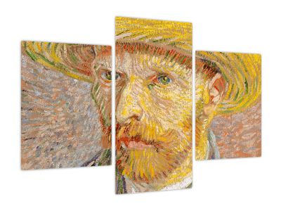 Obraz - Vincent van Gogh, Self-Portrait with a Straw Hat (The Potato Peeler), reprodukcje