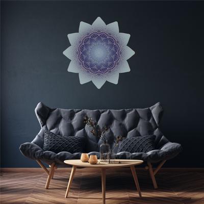 Samolepky na zeď – Mandala modrá