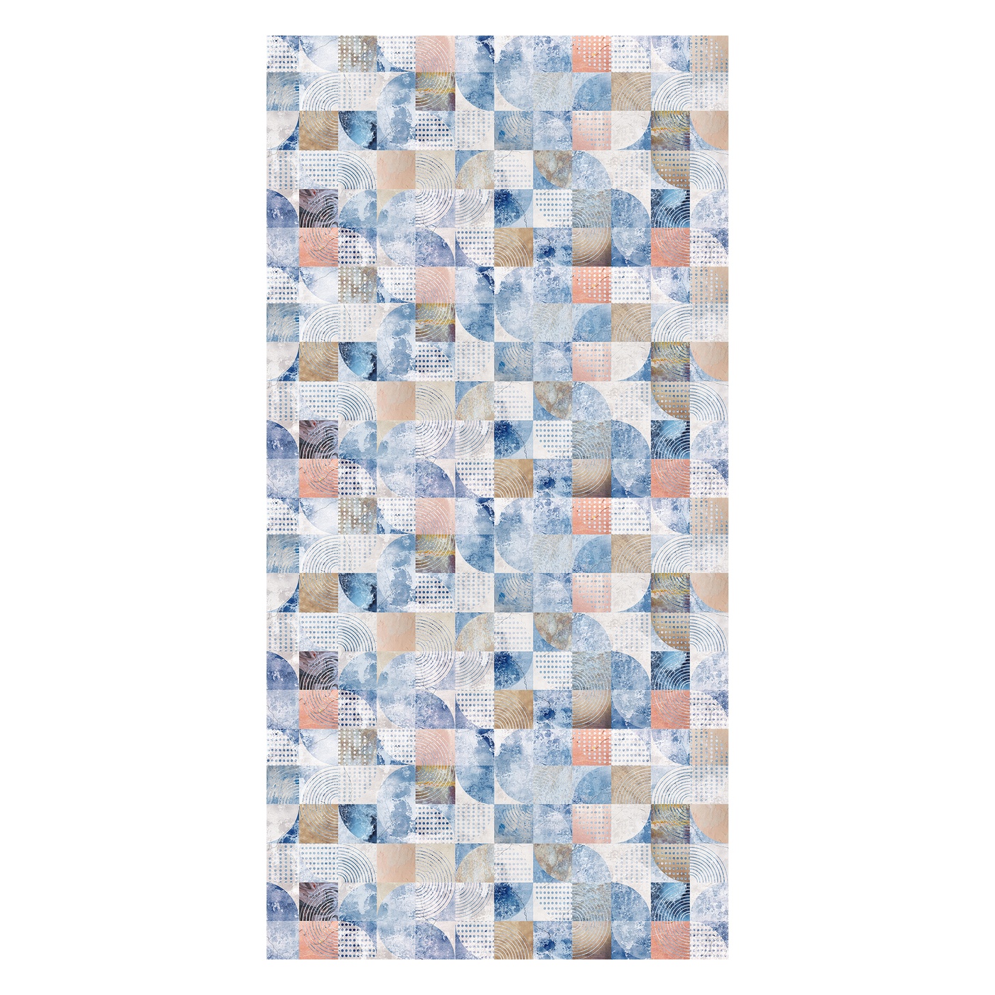 Tapeta - Mozaik v hladnih odtenkih (T110016)