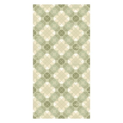 Tapeta - Zeleni mozaik z deteljico