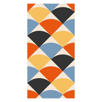 Behang - Kleurrijke geometrische abstractie III