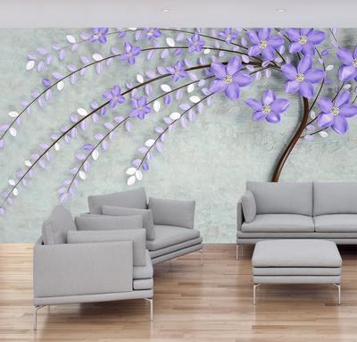 Fototapet - Copac violet 3D