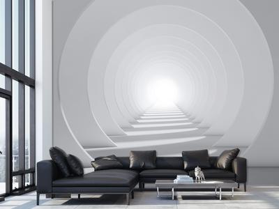 Fotobehang - 3D tunnel