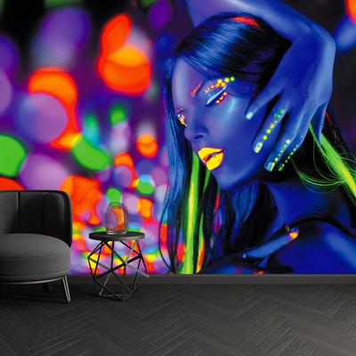 Foto tapeta - Žena u neonskim svjetlima