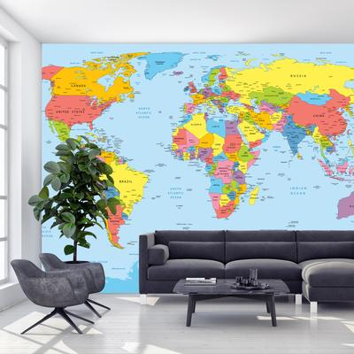Foto tapeta - Karta svijeta