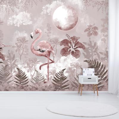 Fotobehang - Flamingo